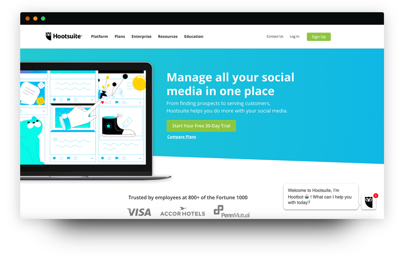 Hootsuite Manage all your social media in one place