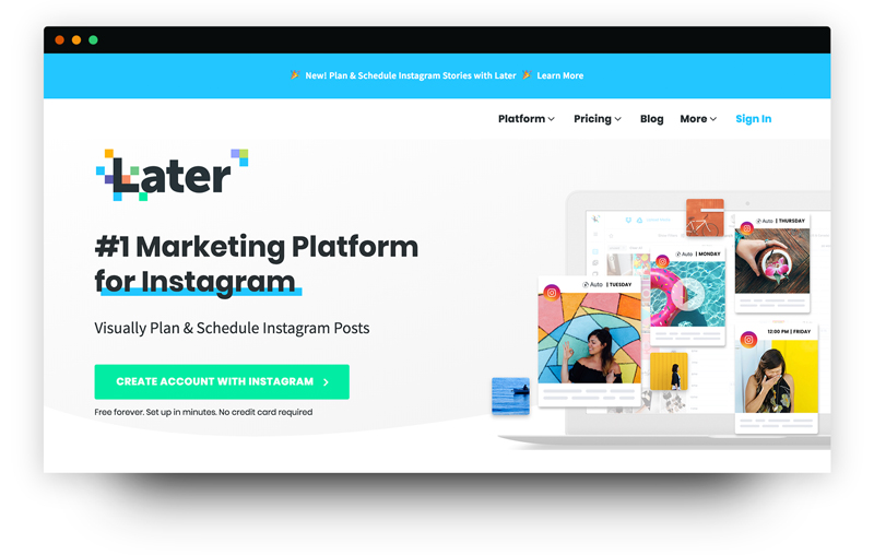 Later Marketing Platform