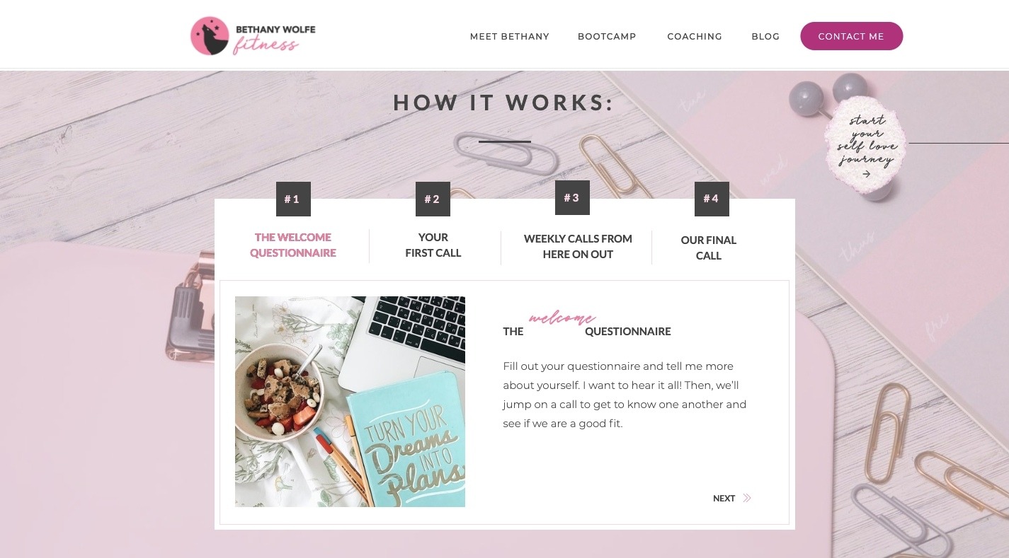 Bethany Wolfe Next Steps