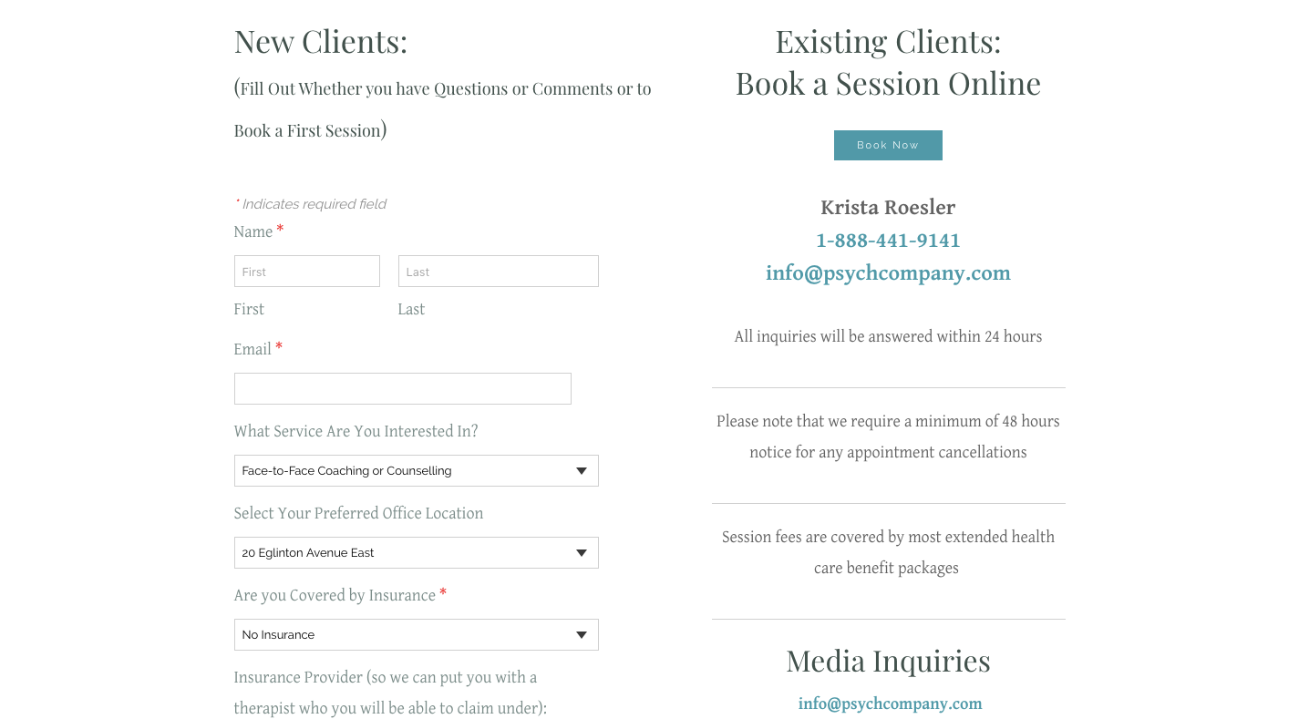 Krista Roesler Contact Page