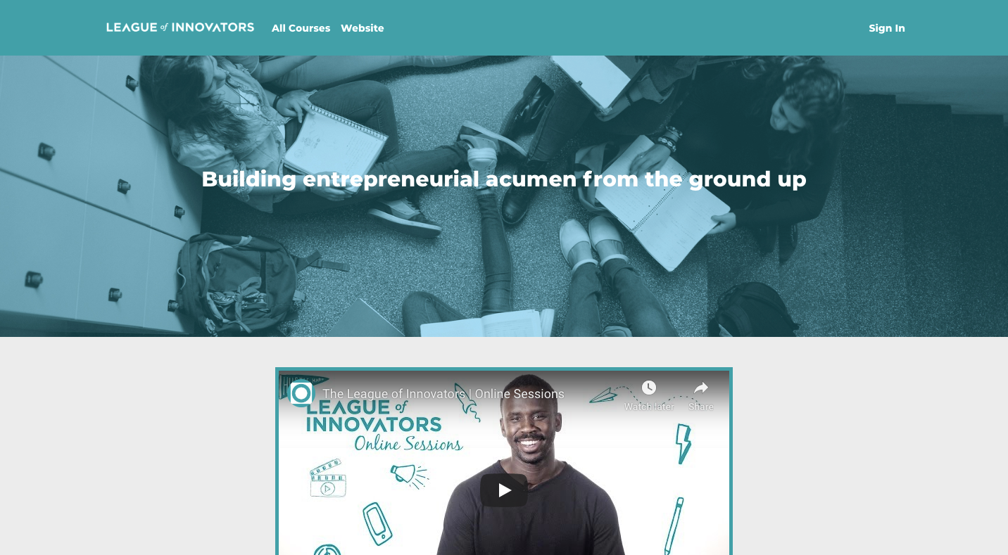 League of Innovators Courses