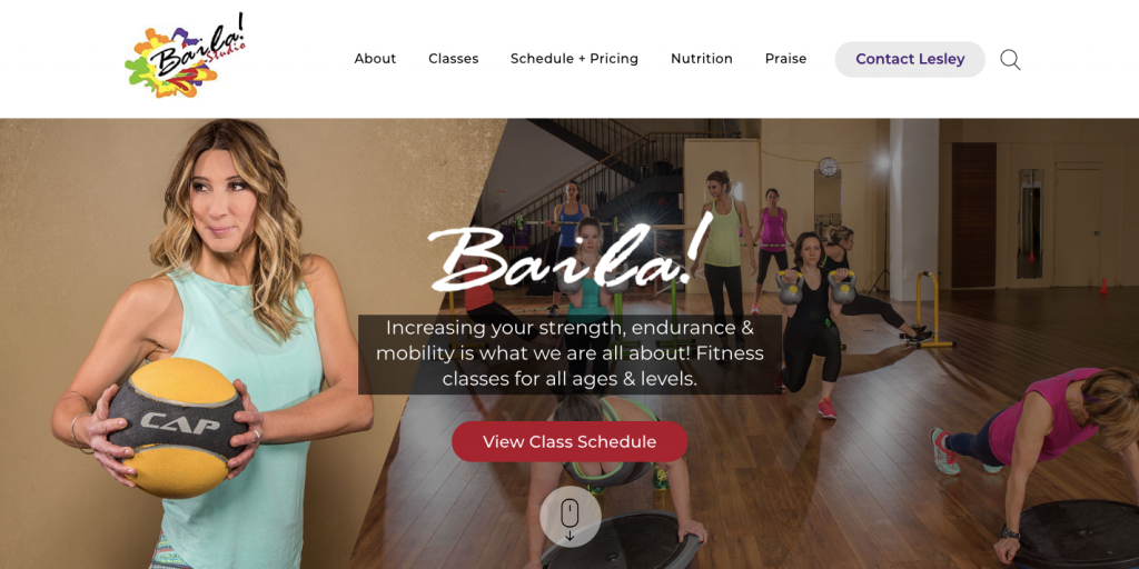 Baila Studio Website