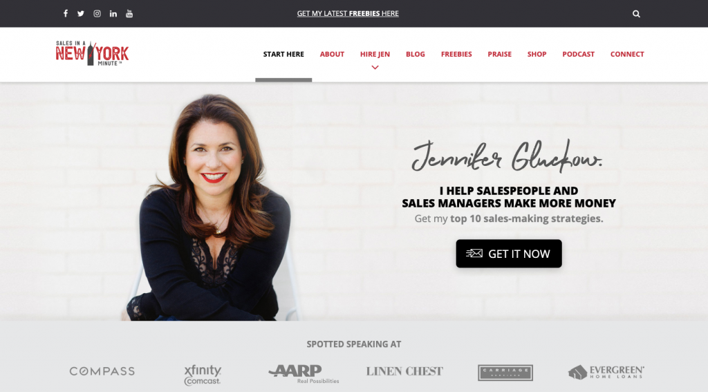 Sales in a New York Minute Website
