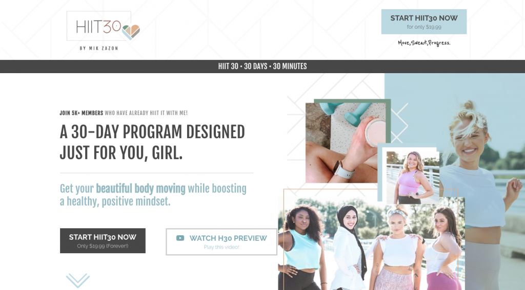 Mik Zazon Sales Page HIIT30