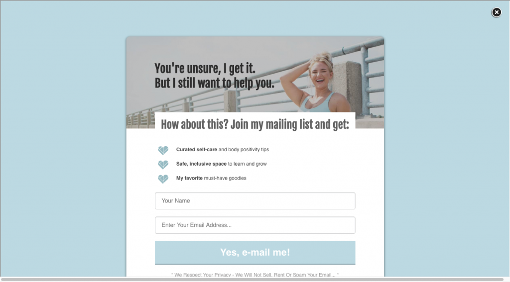 Mik Zazon Sales Page Popup