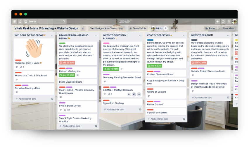Trello Board - Design Project