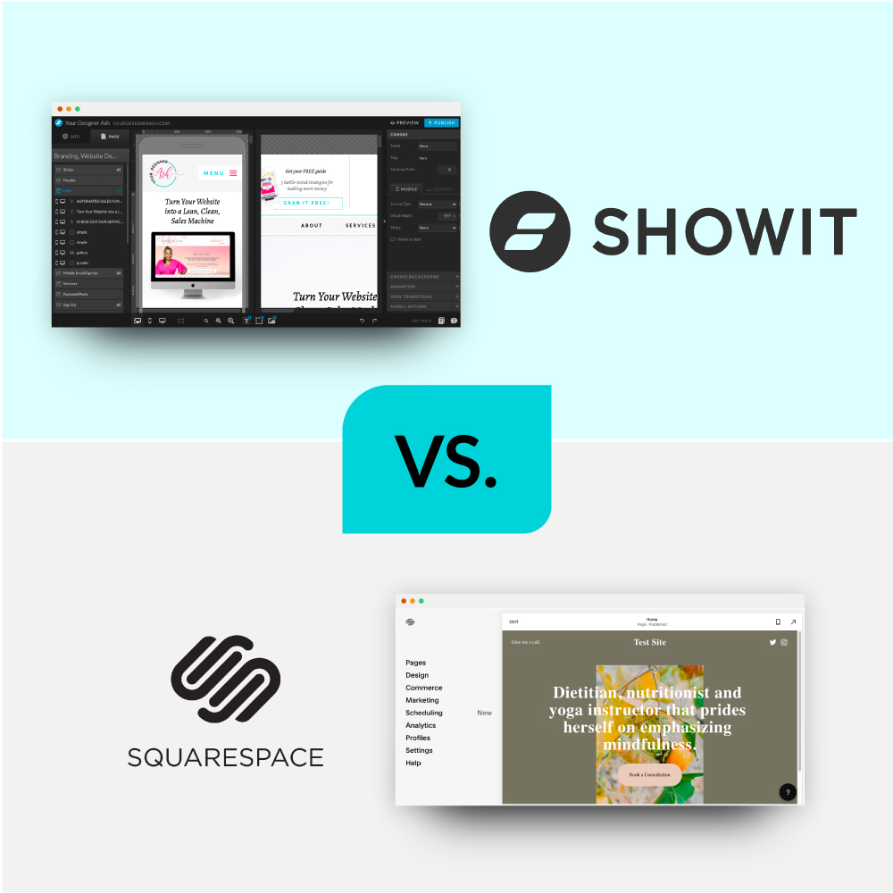 Show it vs. Squarespace