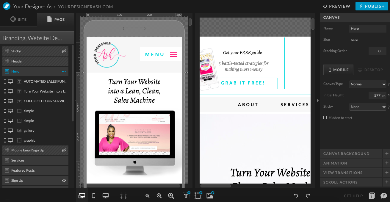 A look at the Showit website builder