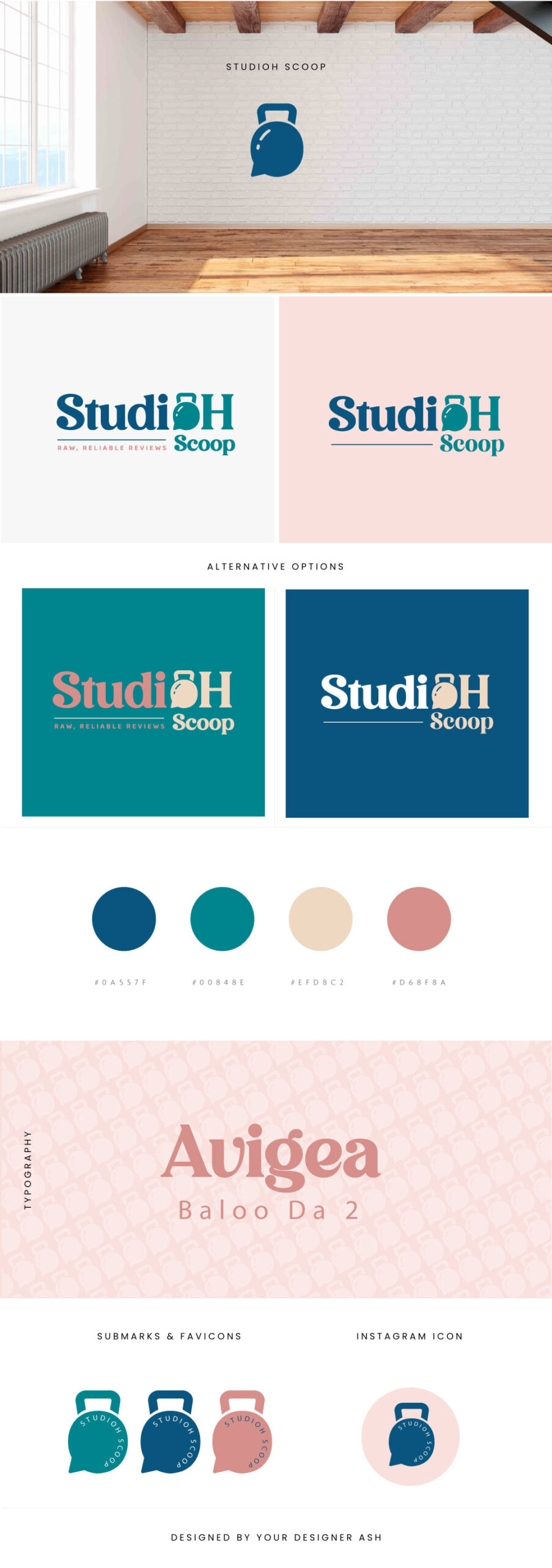 Custom Brand Design for StudiOH Scoop